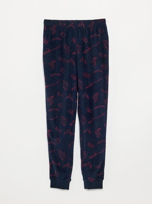 Pyjama 'Harry Potter' 2 pièces - T-shirt à manches longues + pantalon - Kiabi