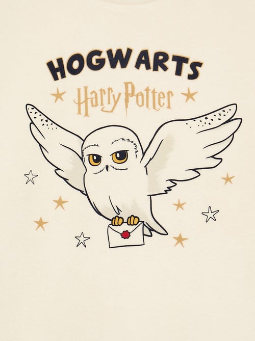 Pyjama 'Harry Potter' 2 pièces en polaire - T-shirt à manches longues + pantalon - Kiabi