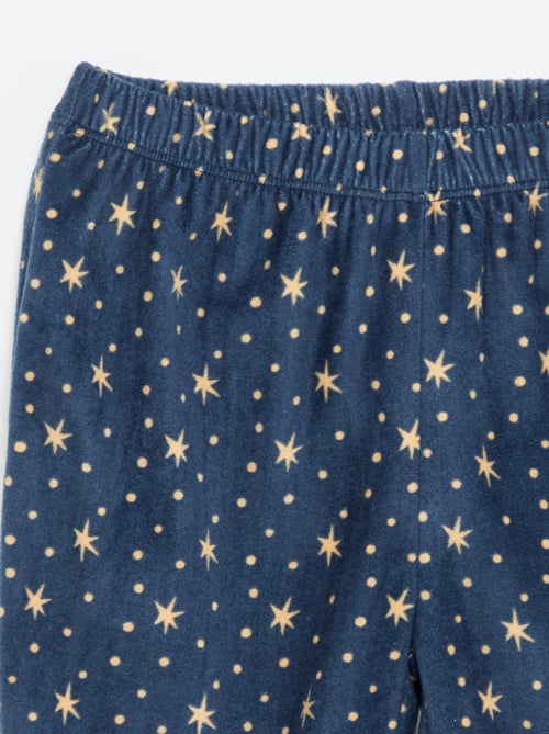 Pyjama 'Harry Potter' 2 pièces en polaire - T-shirt à manches longues + pantalon - Kiabi