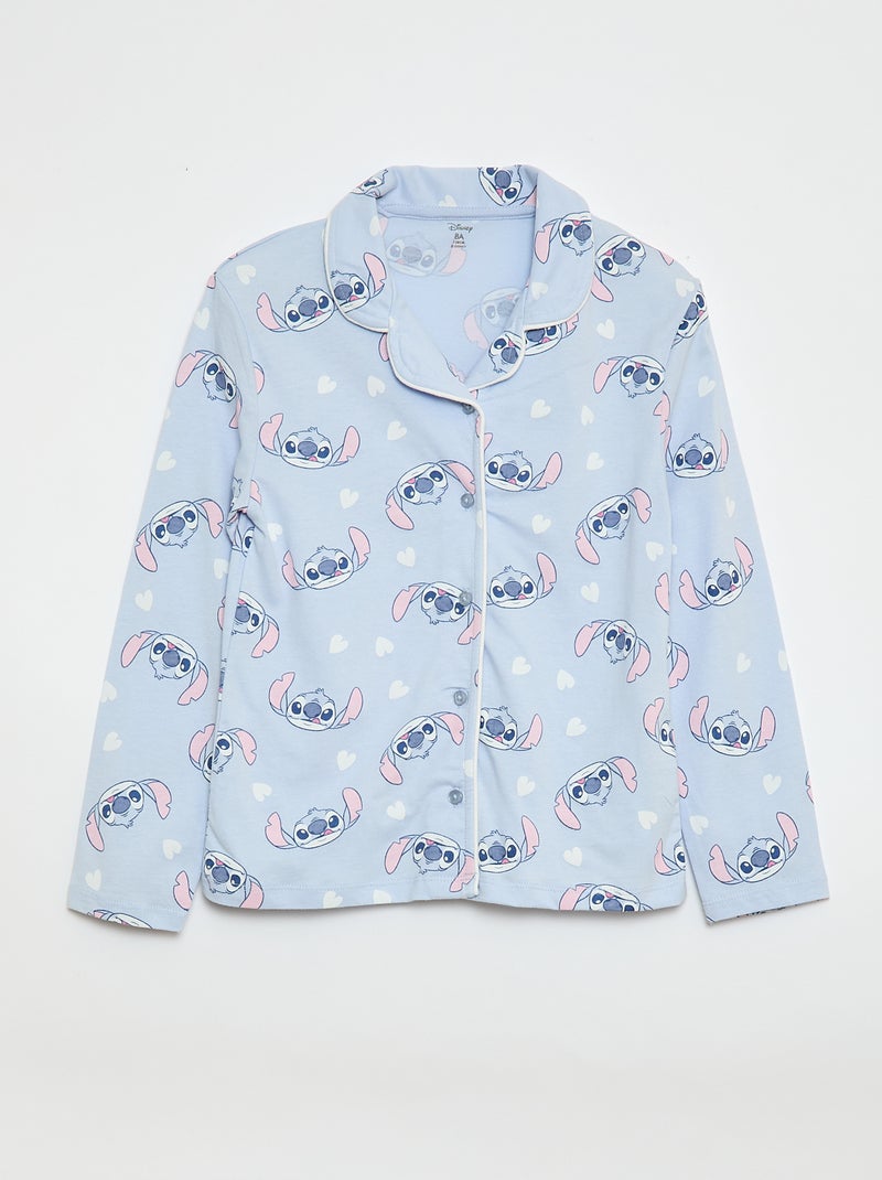Pyjama long 2 pièces 'Stitch' 'Disney' Bleu - Kiabi