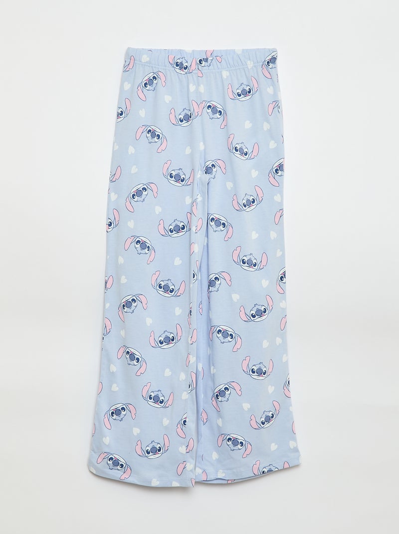 Pyjama long 2 pièces 'Stitch' 'Disney' Bleu - Kiabi