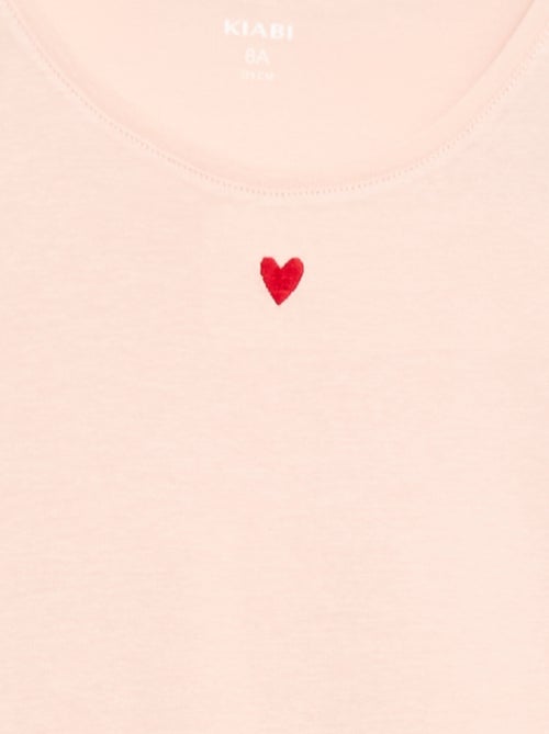 Pyjama long en popeline - 2 pièces - Kiabi