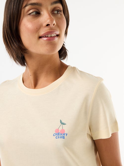 Pyjama long imprimé - 2 pièces - Kiabi