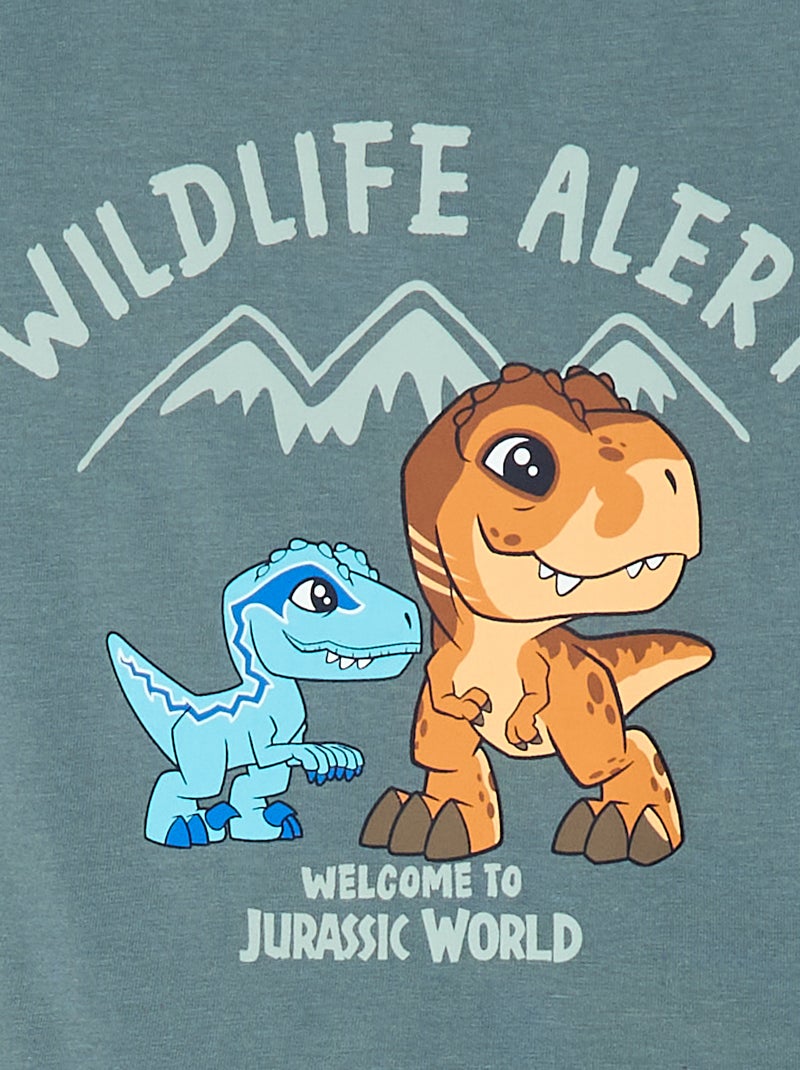 Pyjama long imprimé 'Jurassic World' Vert - Kiabi