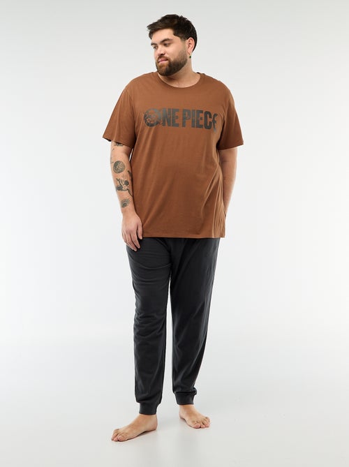 Pyjama long imprimé 'One Piece' - 2 pièces - Kiabi