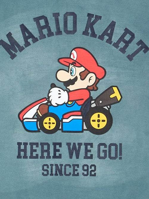 Pyjama 'Mario Kart' 2 pièces - T-shirt à manches longues + pantalon - Kiabi