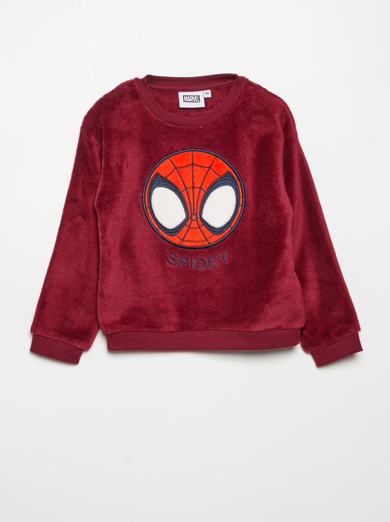 Pyjama "Marvel" "Spider-Man" 2-teilig - Sweatshirt + Hose Rouge - Kiabi