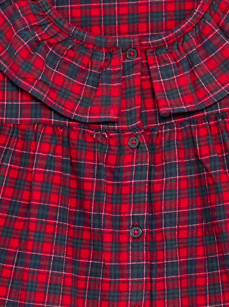 Pyjama mit Hemd + Hose - 2-teilig Rouge - Kiabi