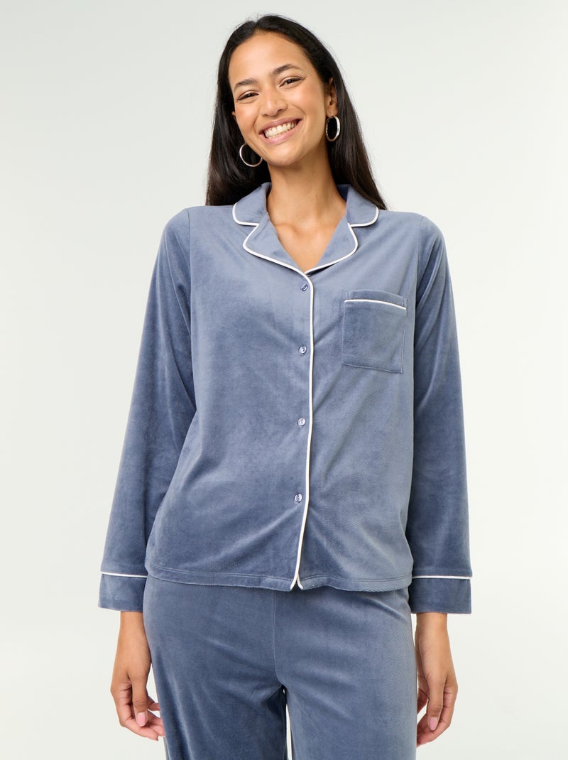 Pyjama-Set 2-teilig - Oberteil + Hose Grau - Kiabi