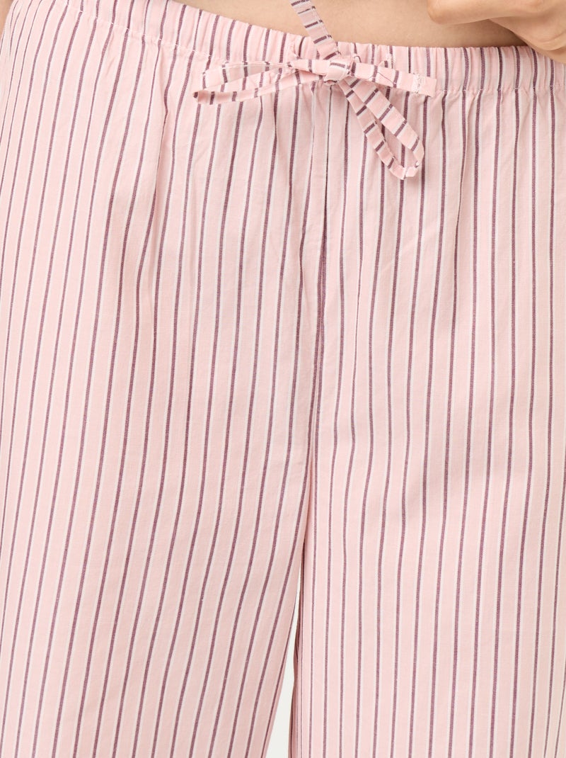 Pyjama-Set aus Baumwolle - T-Shirt + Hose Bleu - Kiabi