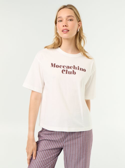 Pyjama-Set aus Baumwolle - T-Shirt + Hose - Kiabi