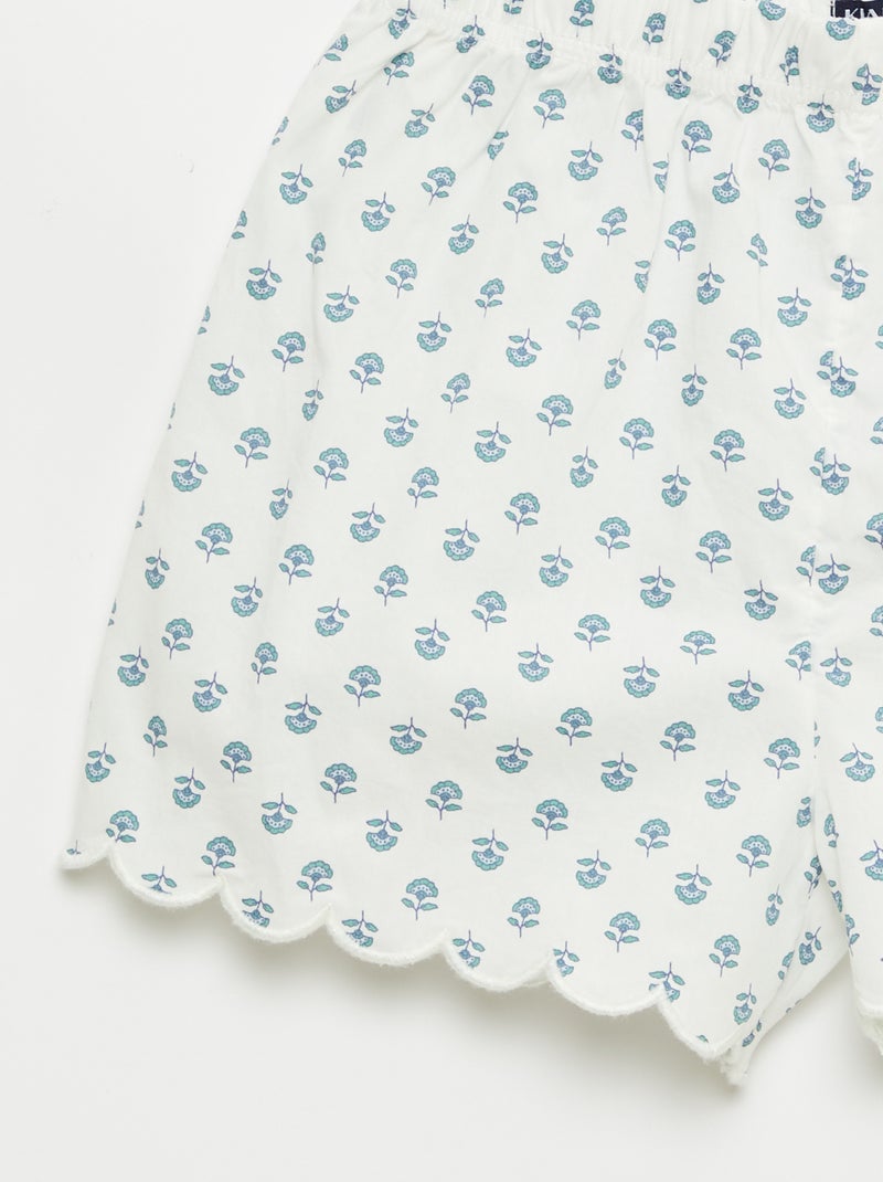 Pyjama-Set aus Baumwolle Grün - Kiabi