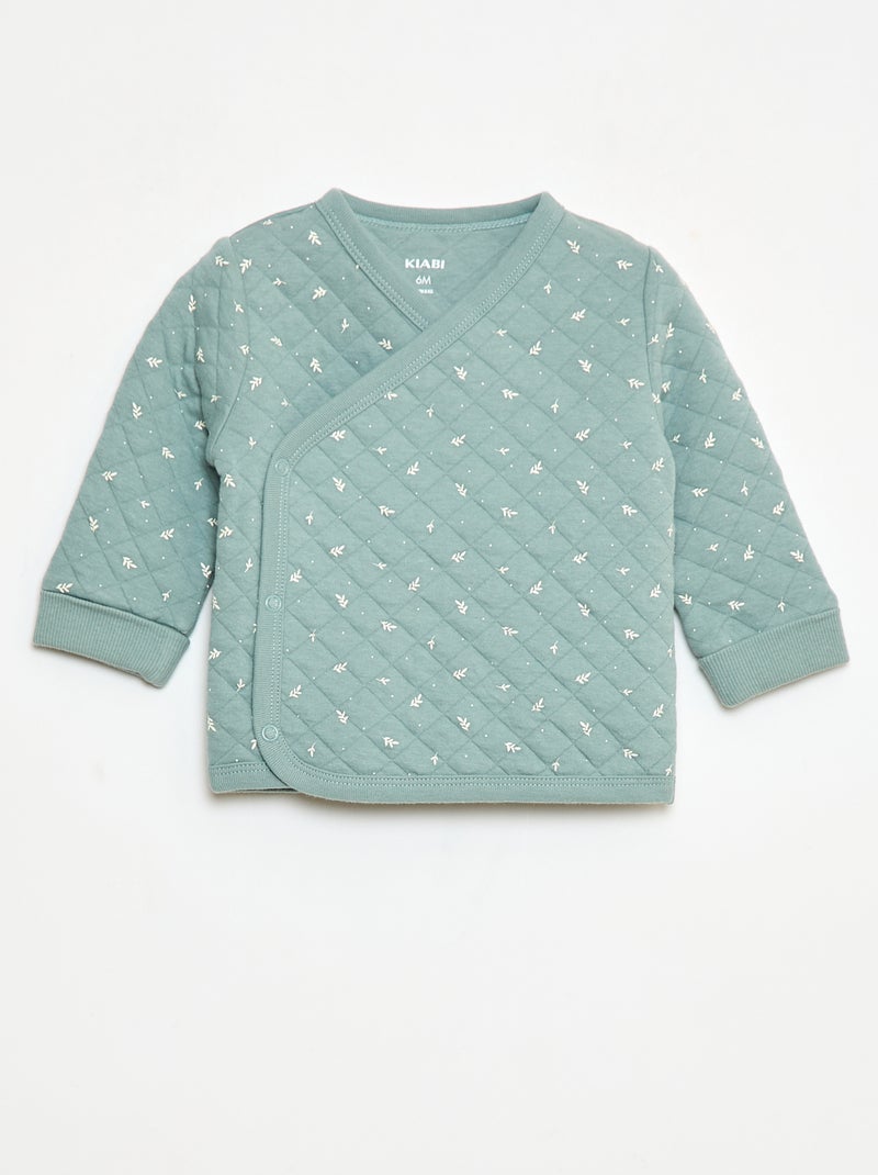 Pyjama-Set aus Baumwolljersey Grün - Kiabi