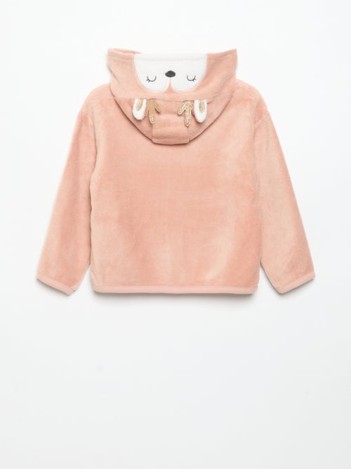 Pyjama-Set aus Fleece mit verspielter Kapuze - 2-teilig - Kiabi