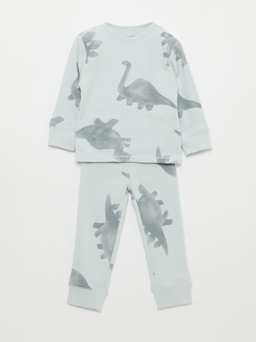 Pyjama-Set aus gerippter Baumwolle - 2-teilig - Kiabi