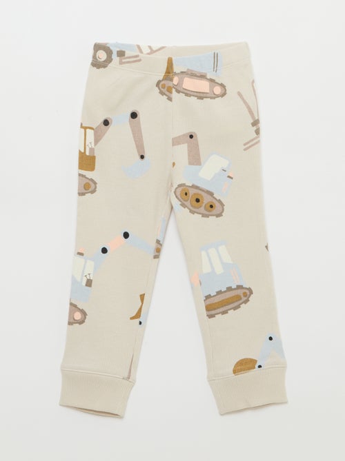 Pyjama-Set aus gerippter Baumwolle - 2-teilig - Kiabi
