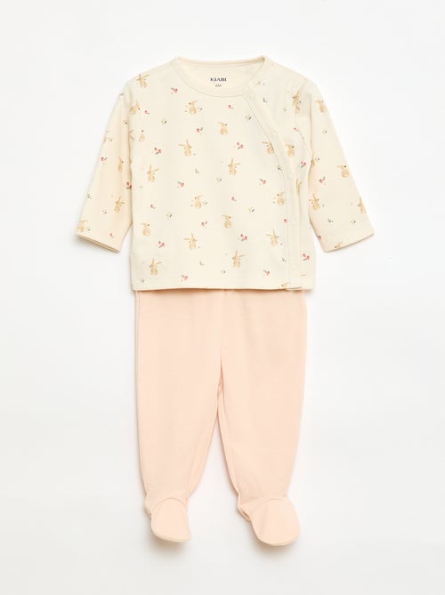 Pyjama-Set aus Molton - 2-teilig - Kiabi