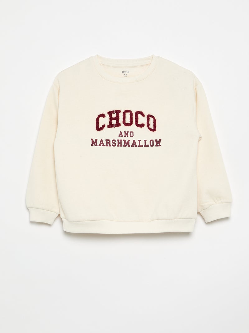 Pyjama-Set aus Sweatshirt + Flanellhose - 2-teilig Blanc - Kiabi