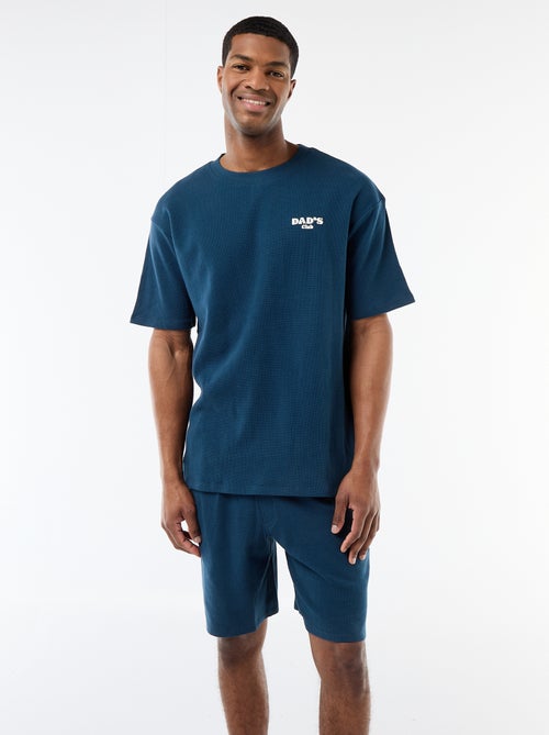 Pyjama-Set aus Waffelpiqué - Kiabi