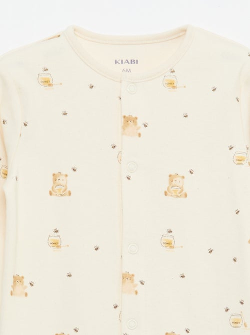 Pyjama-Set mit Füssen - Kiabi