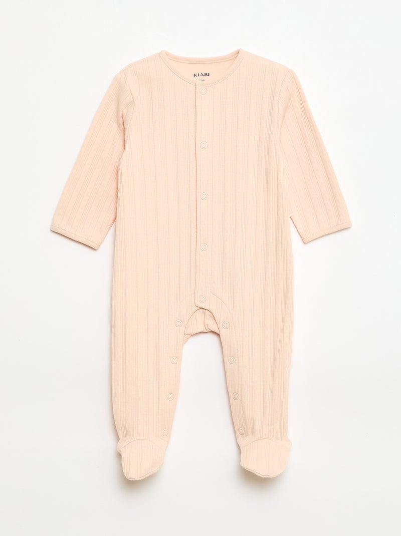 Pyjama-Set mit Füssen Weiß - Kiabi
