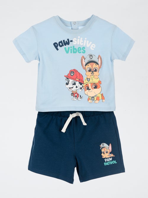 Pyjama-Set 'PAW Patrol' mit Shorts und T-Shirt - 2-teilig - Kiabi