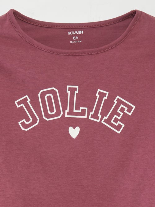 Pyjama-Set T-Shirt + Hose - 2-teilig - Kiabi