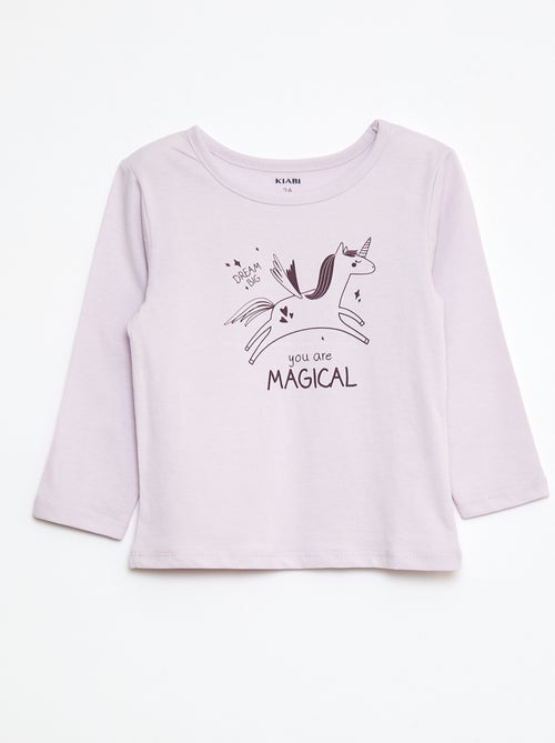 Pyjama-Set T-Shirt + Leggings bedruckt - 2-teilig - Kiabi