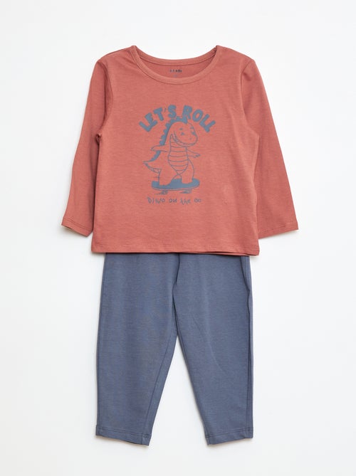 Pyjama-Set T-Shirt + Leggings bedruckt - 2-teilig - Kiabi