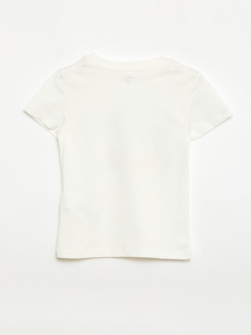 Pyjama-Set T-Shirt + Shorts 'Disney' - 2-teilig Weiß - Kiabi