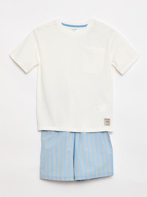Pyjama short 2 pièces - Kiabi