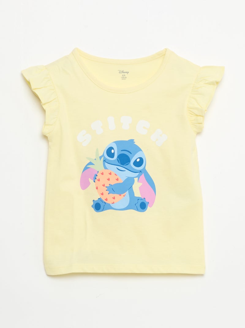 Pyjama short 2 pièces 'Disney' Jaune - Kiabi