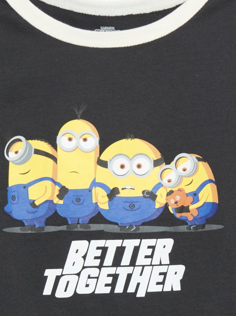 Pyjama short 2 pièces Gris - Kiabi