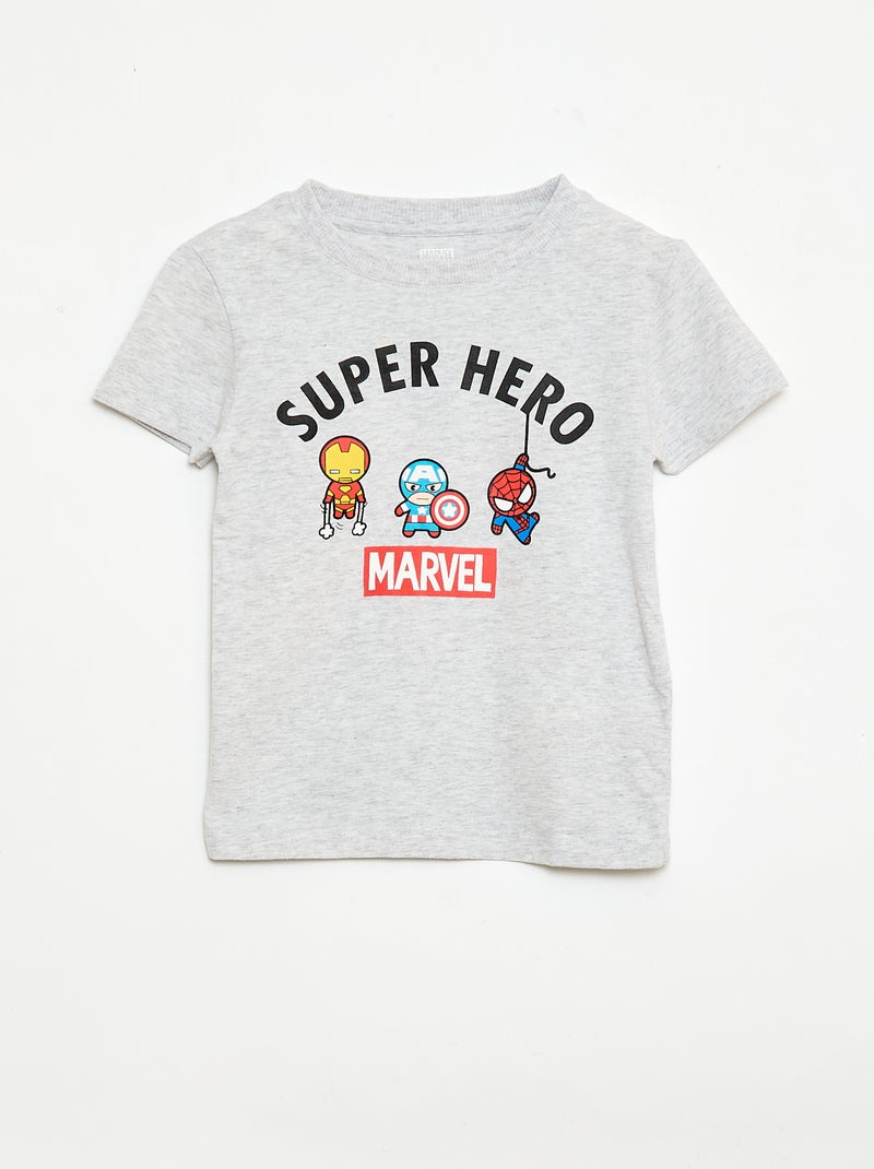 Pyjama short 2 pièces 'Marvel' Gris - Kiabi