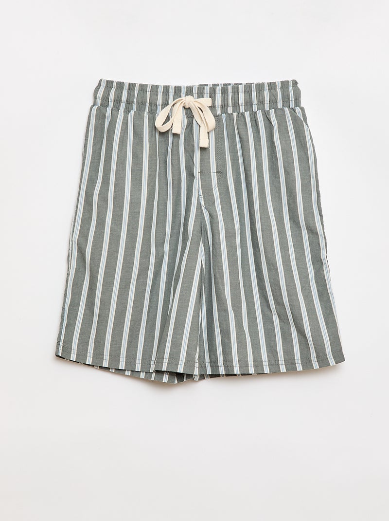 Pyjama short 2 pièces Vert - Kiabi