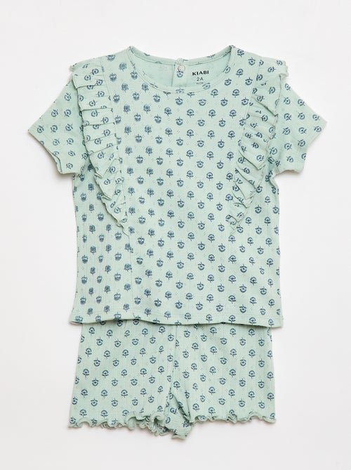 Pyjama short 2 pièces - Kiabi