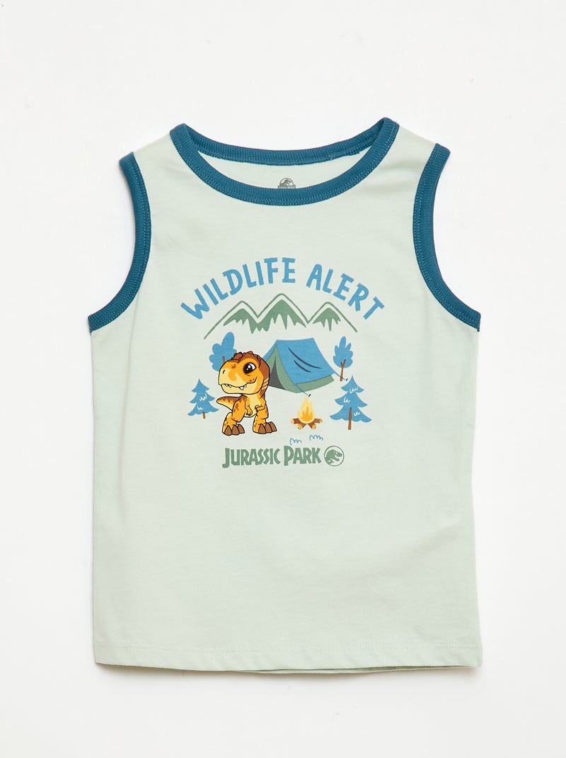 Pyjama short 2 pièces Vert - Kiabi