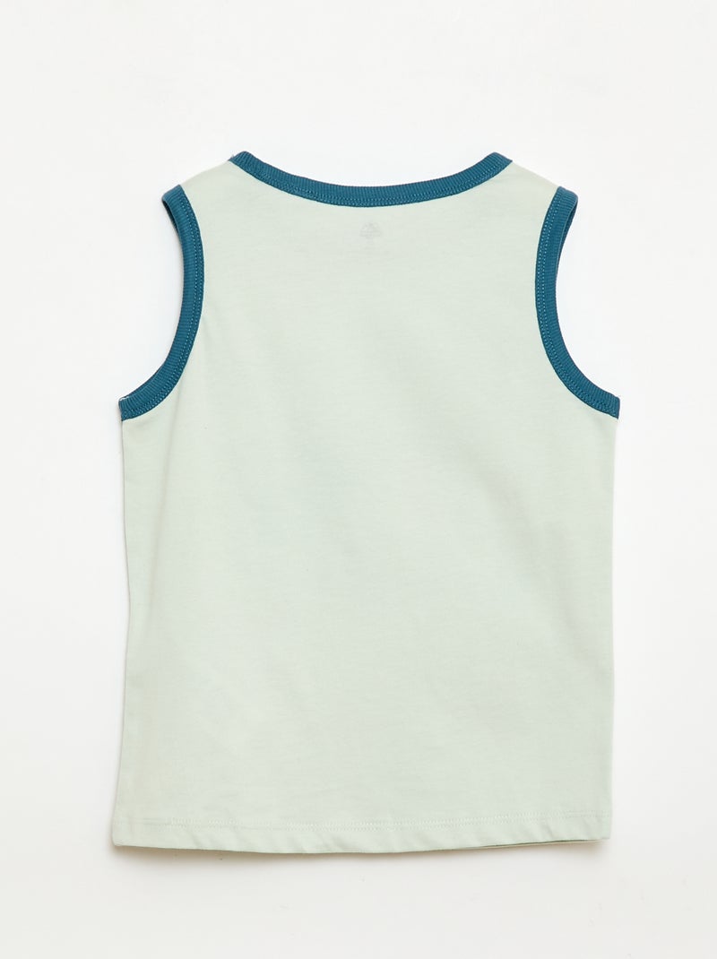 Pyjama short 2 pièces Vert - Kiabi