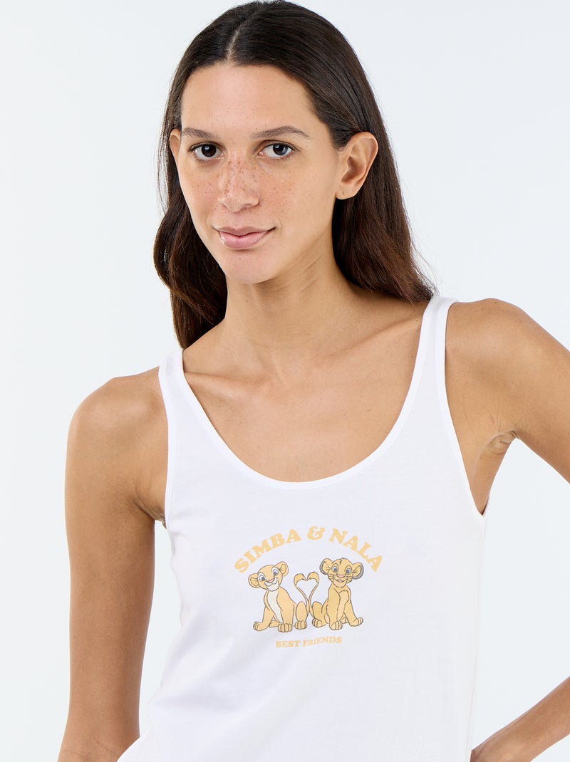 Pyjama short 'Disney' - 2 pièces Blanc - Kiabi