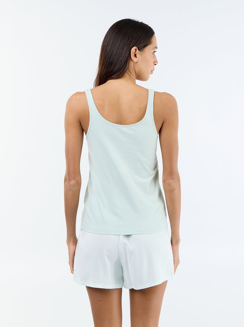 Pyjama short 'Disney' - 2 pièces Vert - Kiabi