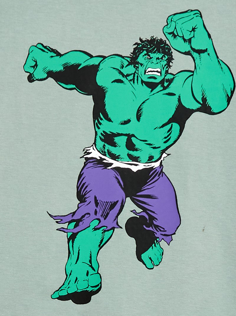 Pyjama short 'Hulk' 'Marvel' Vert - Kiabi
