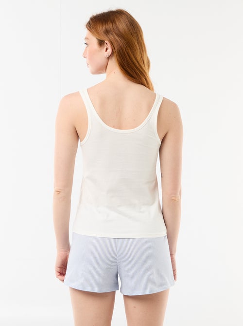 Pyjama short imprimé - 2 pièces - Kiabi