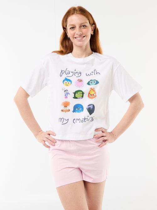 Pyjama short imprimé 'Vice Versa' - 2 pièces - Kiabi