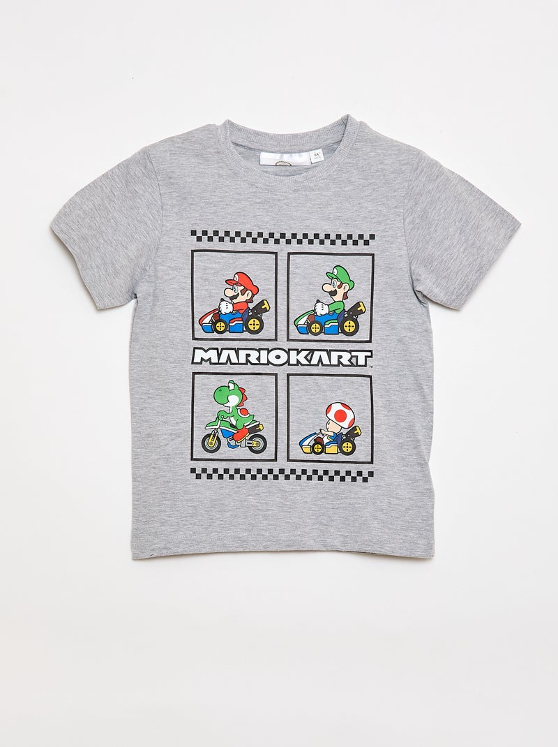 Pyjama short 'Mario' 2 pièces Bleu - Kiabi