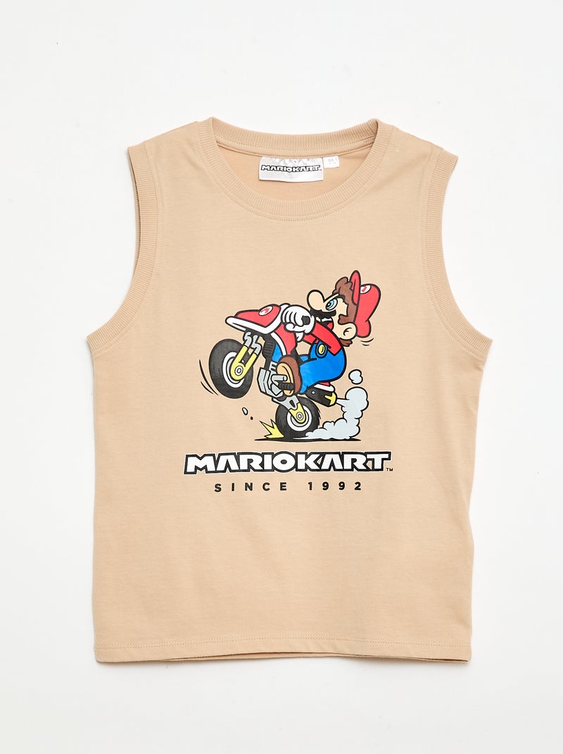 Pyjama short 'Mario Kart' short + t-shirt - 2 pièces Beige - Kiabi