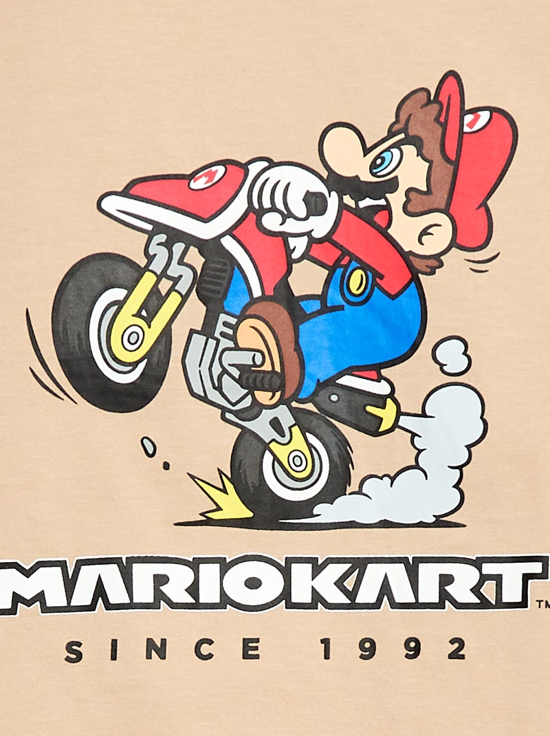 Pyjama short 'Mario Kart' short + t-shirt - 2 pièces Beige - Kiabi