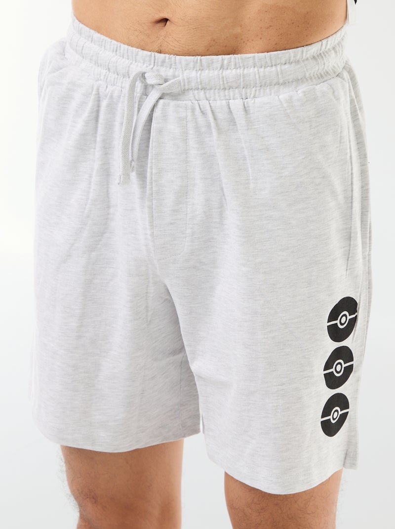 Pyjama short 'Pokemon' Noir - Kiabi