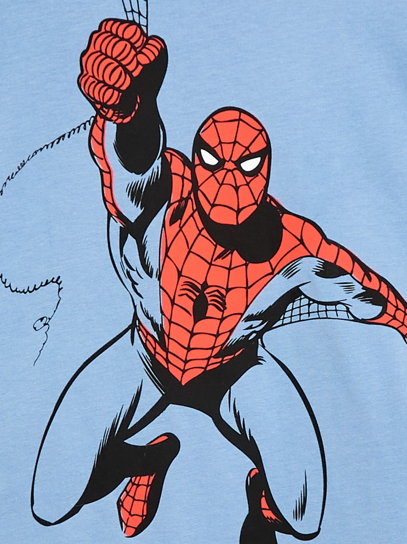 Pyjama short 'Spider-Man' 'Marvel' Bleu - Kiabi