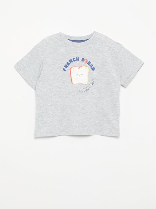Pyjama-Shorts + T-Shirt - 2-teilig - Kiabi