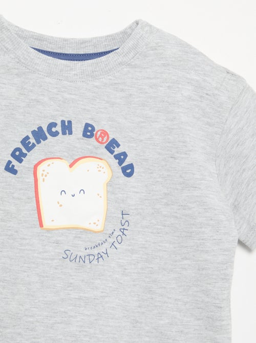 Pyjama-Shorts + T-Shirt - 2-teilig - Kiabi